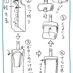 【再販】パン柄 【エコバック】（折りたたみ）Mサイズ 7枚目の画像