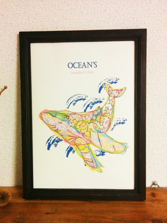 クジラ　whale クジラアート  海景　海の絵 seaart seapaint クジラ whale クジラアート 海景 海の絵 seaart seapaint