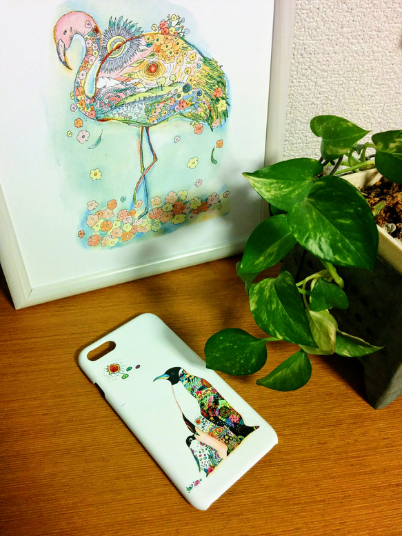 スマホケースiphoneとAndroid対応　Emperor PENGUIN (受注後制作） 3枚目の画像