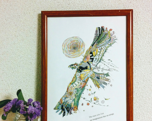 OTTA 手書きイラスト ポスター 絵 アート