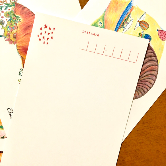 パン屋さんイラスト　ポストカード5種類 3枚目の画像