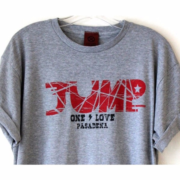 ONE LOVE PASADENA オリジナル★JUMP Tシャツ★男女兼用★グレー★Ｓ 4枚目の画像