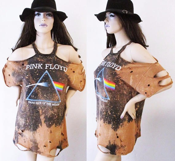ピンクフロイドヴィンテージブリーチカットアップシャツ★S-XL★カスタムオーダー受付てます！ 5,522円