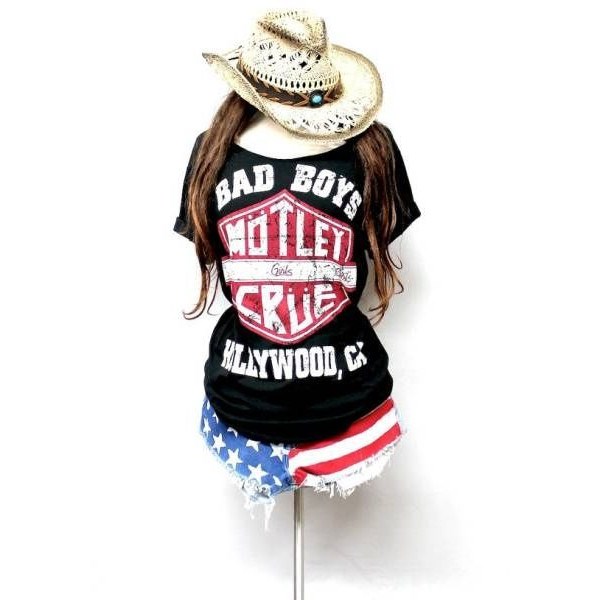 Motley Crue★モトリークルー2wayカスタムTロックTバンドTシャツ/レディース