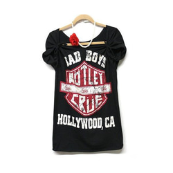 Motley Crue★モトリークルー2wayカスタムTロックTバンドTシャツ/レディース 3枚目の画像