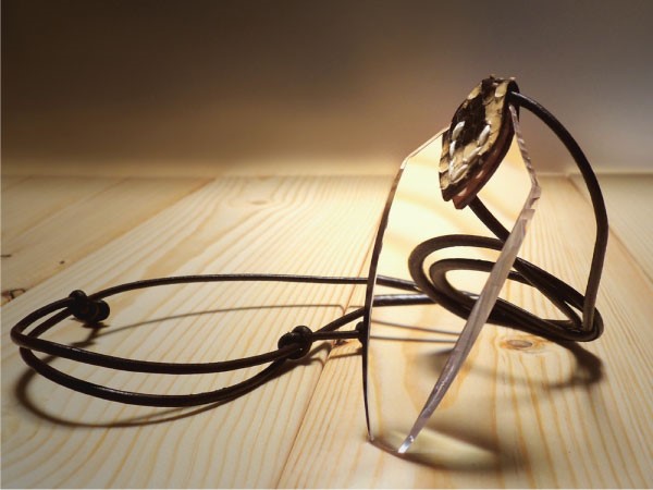 倍率2.0倍 レザー ペンダント ルーペ「PY04na_nacoffee 2.0」/ ネックレスタイプ 【 送料無料 】