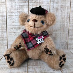 モヒカンくん】迷彩柄のカモくま（35cmテディベア） ぬいぐるみ