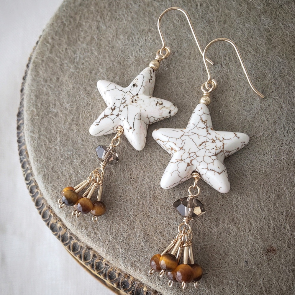 ほうき星ピアス ✧ ― 秋の夜空にそっと流れて 14kgf