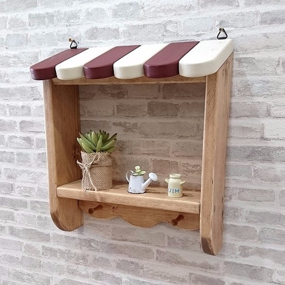 カントリー家具　飾り棚　ウォールシェルフ 楽天市場】カントリーウォールコレクションシェルフ W60×H60cm