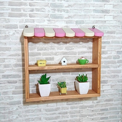 扉付きウォールシェルフ/ハートくりぬき W80×H40cm [RSE-11] 壁掛け