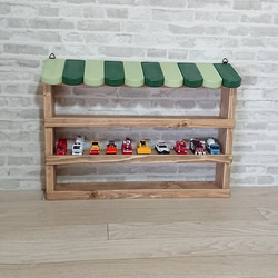 2台セット【トラック型シェルフ】ミニカー収納/ディスプレイシェルフ/飾り棚 トラック型シェルフ】ミニカー収納/ディスプレイシェルフ/くるま