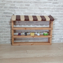 【トラック型シェルフ】ミニカー収納/ディスプレイシェルフ/ハンドメイド トラック型シェルフ】ミニカー収納/ディスプレイシェルフ/くるま