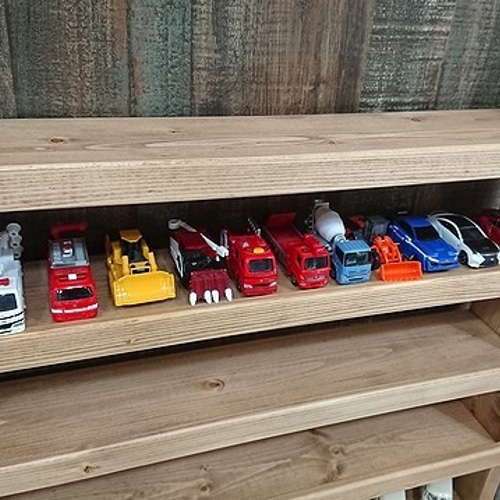 ミニカー（トミカ等）収納９段シェルフ【シェルフのみ】 トミカ・ミニカー収納9段シェルフ 50cm幅 100台以上収納 S-AEZ 棚