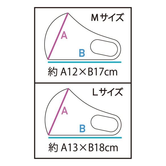 02:歌川国芳の浮世絵「相馬の古内裏」のマスク(黒×ピンク) 4枚目の画像