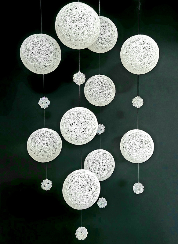 糸玉モビール モビール sachi 通販 12786056｜Creema(クリーマ