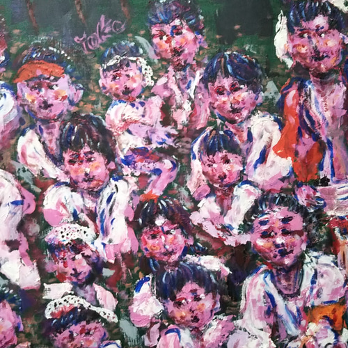 油絵 絵画 【藤祭り】 油絵 絵画 【藤祭り】 油絵 油彩 油彩画 絵 絵画 【松田の桜祭り