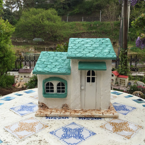 モルタルのミニチュアハウス その他インテリア雑貨 yumi-enzaki 通販