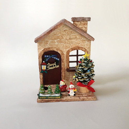 モルタル クリスマスハウス モルタルのミニチュアハウス【クリスマス】vol.08 その他インテリア