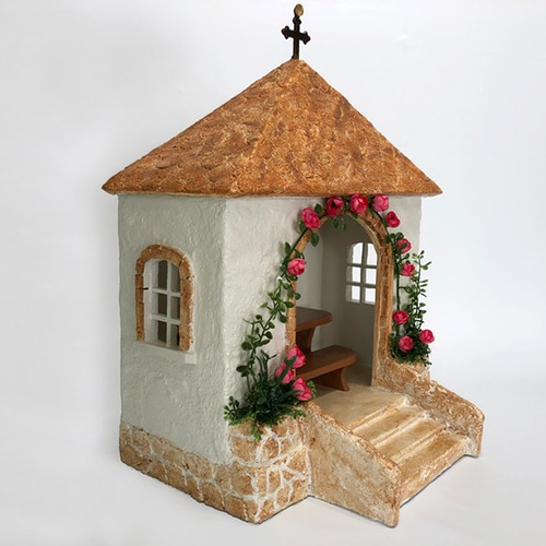 ゴーハウス　陶器製教会ミニチュア置物 ミニチュアハウス【教会】 その他インテリア雑貨 yumi-enzaki 通販