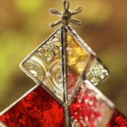 ⭐Creema限定⭐クリスマスツリーのサンキャッチャー（ステンドグラス） ✳️再販✳️ 3枚目の画像