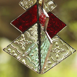 ⭐Creema限定⭐クリスマスツリーのサンキャッチャー（ステンドグラス） ✳️再販✳️ 4枚目の画像