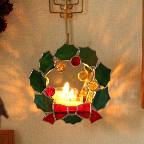 クリスマスリース　キャンドルA Christmasを彩る☃キャンドルリース クリスマスリース クリスマス