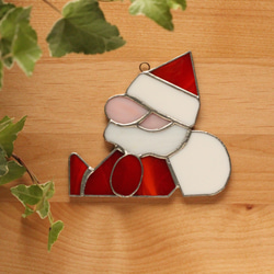 ⭐Creema限定⭐クリスマスオーナメントセット〜ツリー/サンタ/キャンドル〜ステンドグラス 3枚目の画像