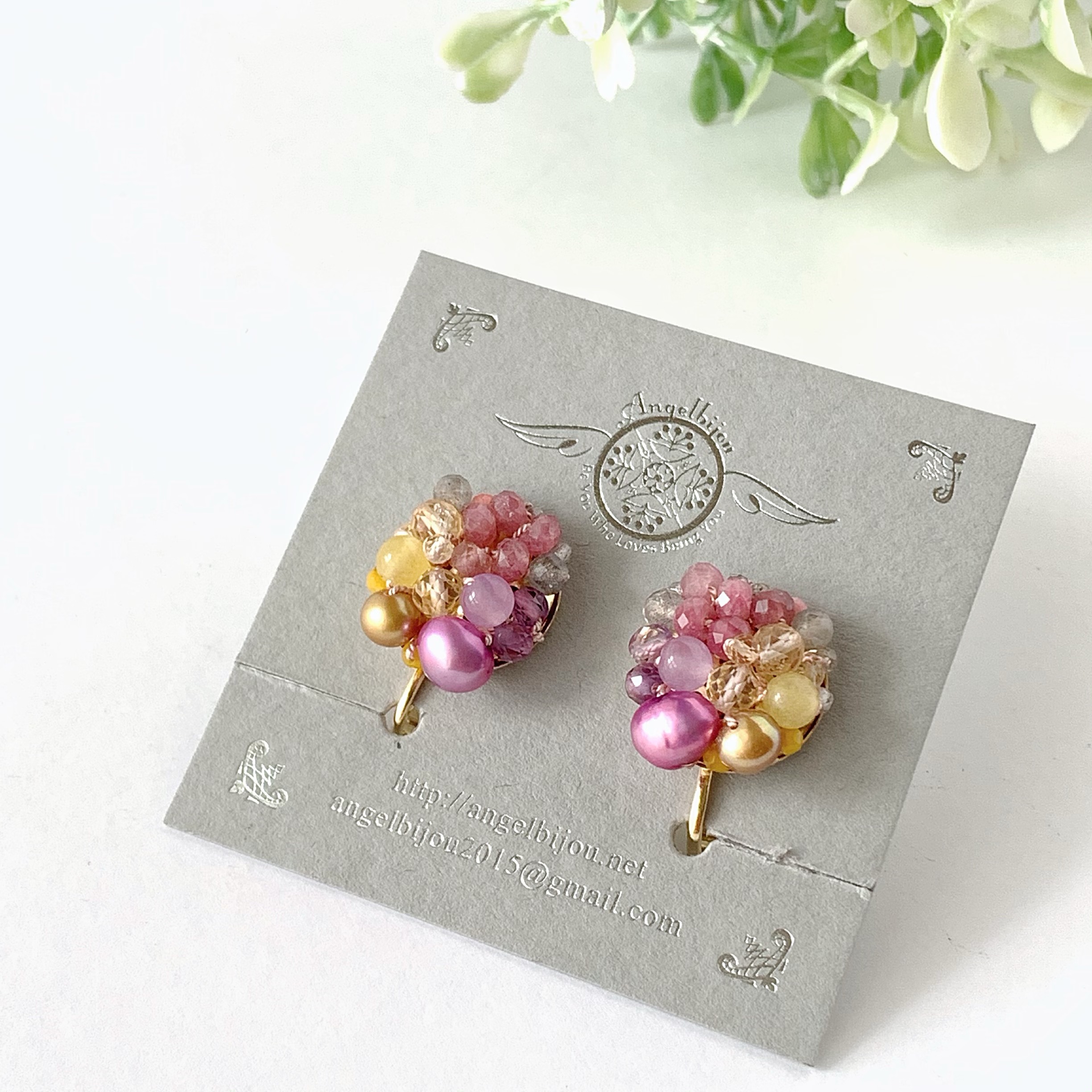 イヤリング「ボロニア」