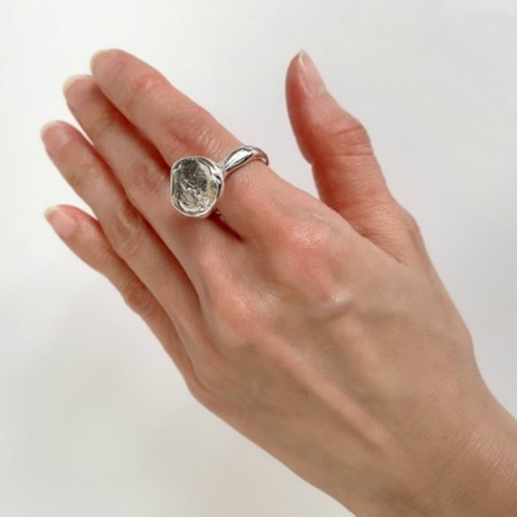 SILVER　Lunar surface ring～月面の指輪～ 6枚目の画像