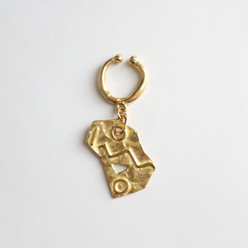 Dancing geometry ear cuff A【片耳】