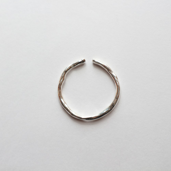 【銀925】圓形日食-單耳耳套- 第2張的照片
