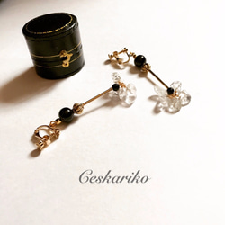 Crystal dress pierce/earring 1枚目の画像