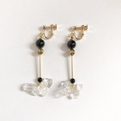 Crystal dress pierce/earring 2枚目の画像