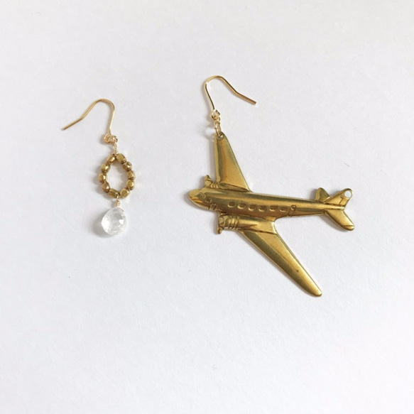 Air plane pierce/earring 第1張的照片