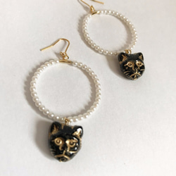 Romantic cat pierce/earring 第3張的照片