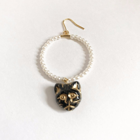 Romantic cat pierce/earring 第4張的照片