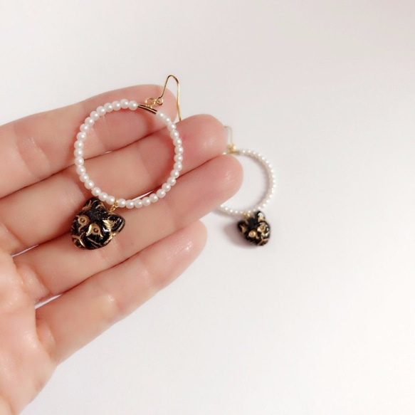 Romantic cat pierce/earring 第5張的照片