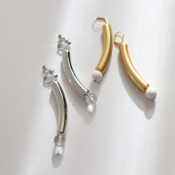 Metal long pierce(earring)～GOLD～ 5枚目の画像