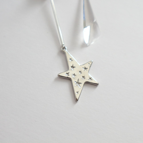 Shooting star & Planet earring(pierce) 3枚目の画像