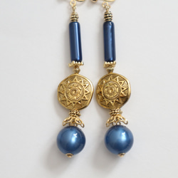 Magic blue earring/pierce 2枚目の画像