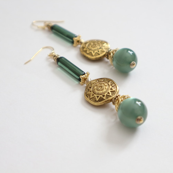 Magic Green pierce/earring 3枚目の画像