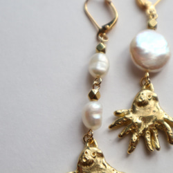 Octopus＆pearl pierce(earring) 3枚目の画像