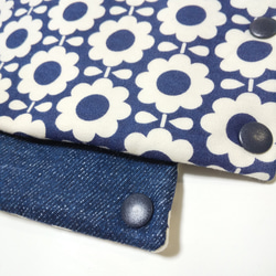 ♡×400 navy.daisy×denim 抱っこ紐よだれｶﾊﾞｰ 4枚目の画像