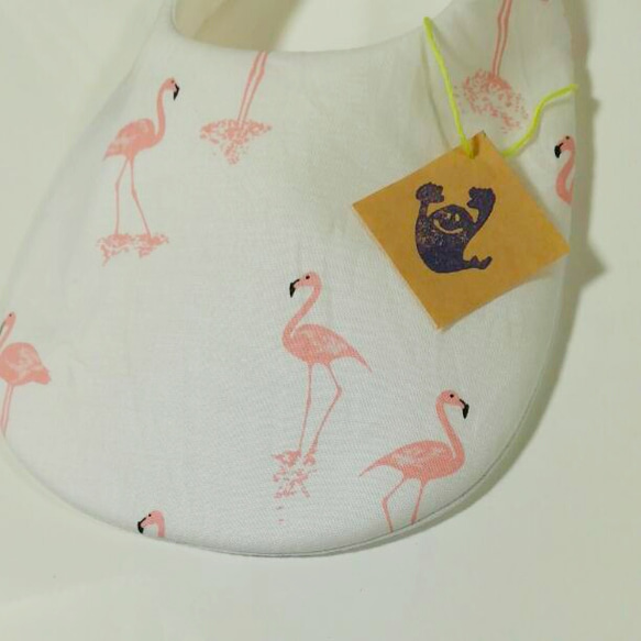 flamingo  bib　～designers fabric～ 2枚目の画像