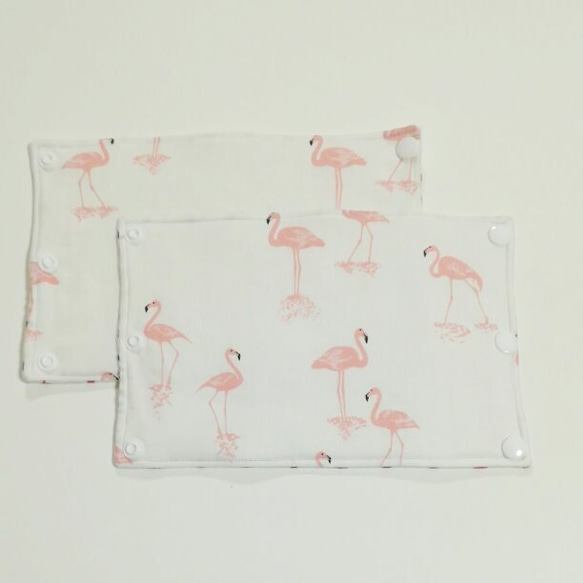 抱っこ紐よだれカバー flamingo × small star  designers fabric 2枚目の画像