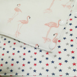 抱っこ紐よだれカバー flamingo × small star  designers fabric 4枚目の画像