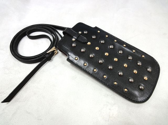 ◆iPhone bag◆スマホ レザーケース 2枚目の画像