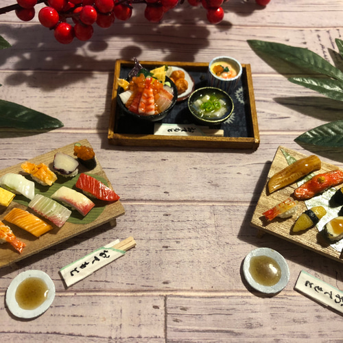 ミニチュア寿司ざんまい！お魚フェスセット その他置物