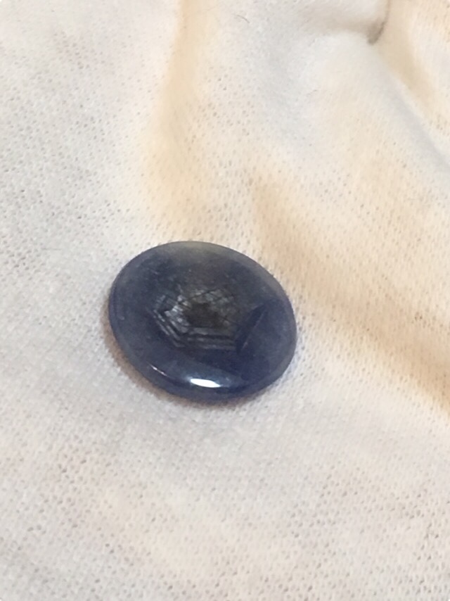 【オススメ！ 個性的な模様】非加熱 トラピッチェサファイア ルース　約7.9ct