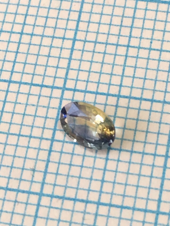 バイカラーサファイア  ルース　約0.39ct 5枚目の画像